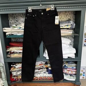 Polo Ralph Lauren The Hampton Straight Dark Black Jeans Youth Size 16